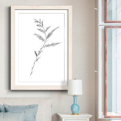 Croquis floral - reproduction de cadre photo sur papier