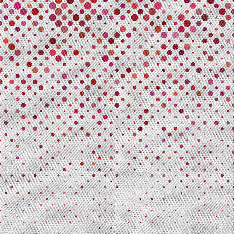 Tapis gris/rose tissé à la machine, Carré 4 pi