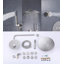 Système de douche mural multifonctionnel avec jets de corps et valve brute-88968052