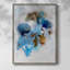 «Misty Blue I», reproduction encadrée - bois massif-347144218