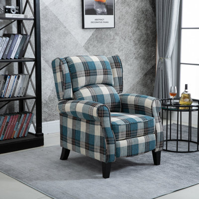 Alba Recliner Chair for Living Room Wingback Chair with Padded Armrest