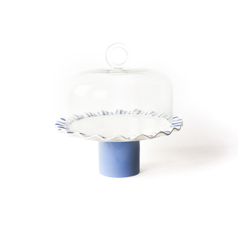 Présentoir à gâteaux 14 volants Iris Blue Drop