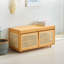 Rangement en bois avec banc d'entrée