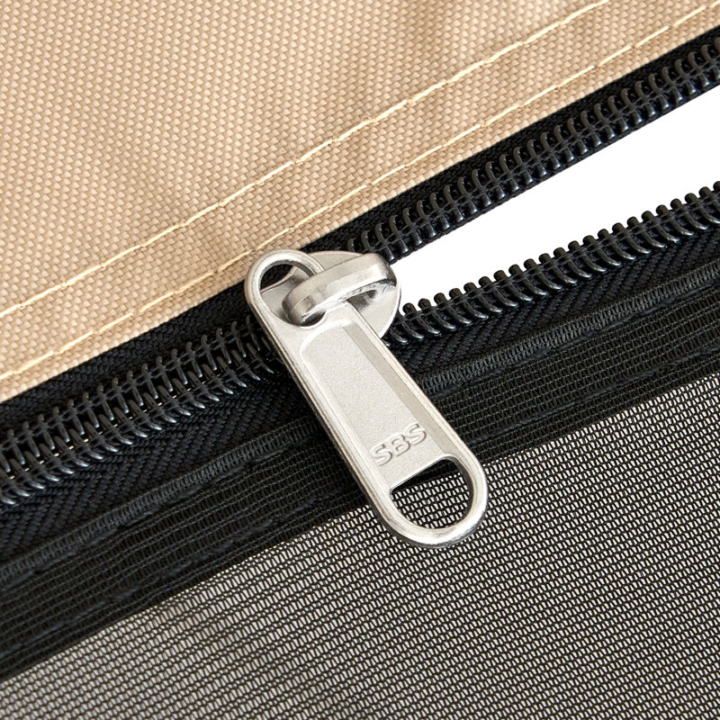 Tente de maison avec moustiquaire 6X6 pi avec auvent prolongé, auvent portatif avec moustiquaire pour patio et cour arrière, beige, capacité de 4 à 6 personnes | Idée de cadeau