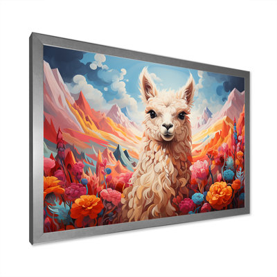 Enchanting Alpaca Valley - Alpaca, art mural