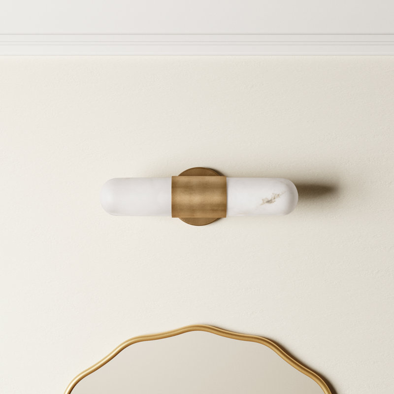 Brittany Andri Vanity Light, Heritage Brass