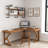 Modern L-shaped Solid Wood Desk-114317872