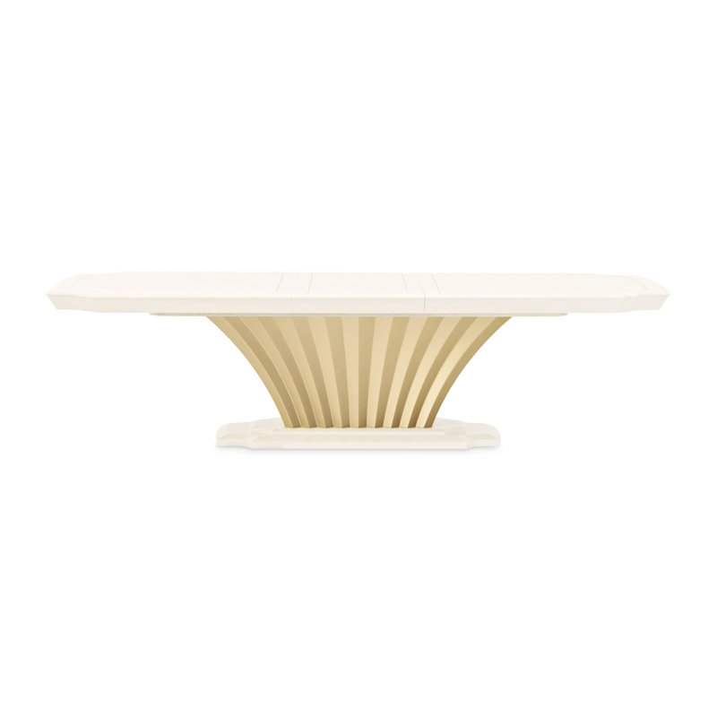 Fantosini 7-Piece Dining Room Set - Creamy Pearl, 7 Pieces: Table, 6 Chairs