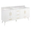 Ensemble de meuble-lavabo double 72 po avec lavabos sous-comptoir rectangulaires Novak-79111947-79111949-93572599