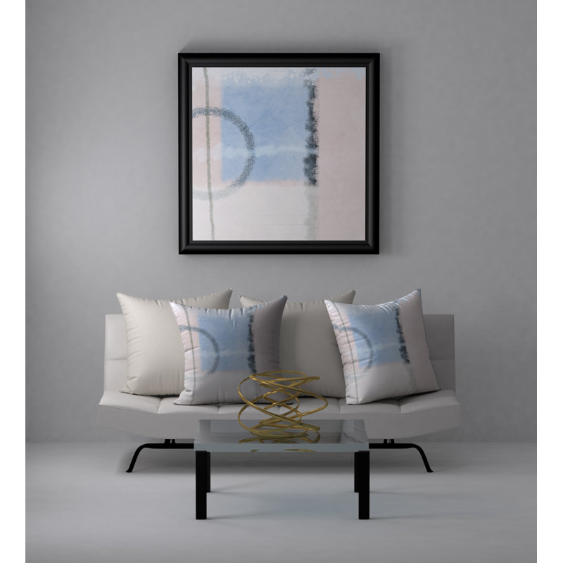 Housse de coussin décorative carrée primée et insert, 18" x 18"