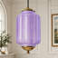 Suspension en laiton de style moderne du milieu du siècle, avec lumière