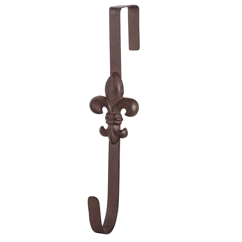 Metal 12cm Wreath Hanger, Brown