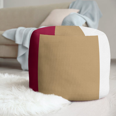 Upholstered Polyester Blend Cube