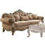Cha Transitional Floral Tufted Rolled Arm Sofa with Five Cushions -116419809-105270236-105270237
