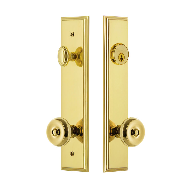 Ensemble d'entrée haut Carré, Laiton intemporel, 2,375 po
