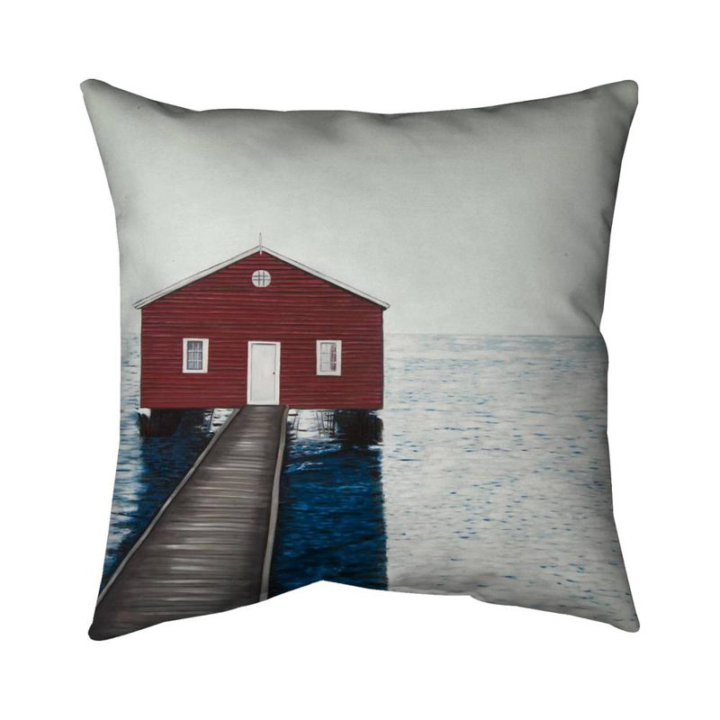 Boathouse, Pillow Cover Only - No Insert, 18" H x 18" W