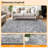 8×10 Machine Washable Area Rug Neutral Modern Floor Carpet Non Slip Backing Area Rugs for Living Room Bedroom Nursery Dorm Home Decor-125821962-125821965