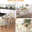Table de cuisine pliante pour petits espaces, 35 po, pieds en bois massif, couleur chêne, table pliante à rallonge 35 po, chêne, feuille, répond à divers besoins