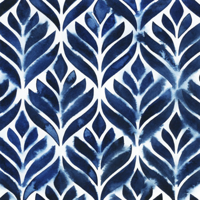 Carreaux de cobalt aquarelle IV
