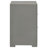 Rodrigues 2-Drawer Nightstand with Felt-Lined Top Drawer and Chrome Hardware, Grey High Gloss-106920945