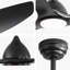 52 Inch Ceiling Fan with Light and 6-speed Remote Control 3 ABS Fan Blades for Bredoom Patio-1342717586-1348866272