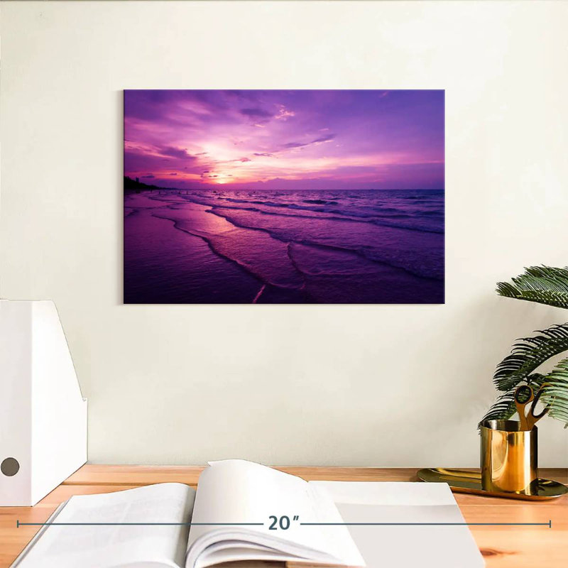 Gillard - plage mauve, H 8 po x l 12 po