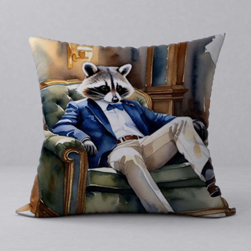Abstract Reversible Throw Pillow
