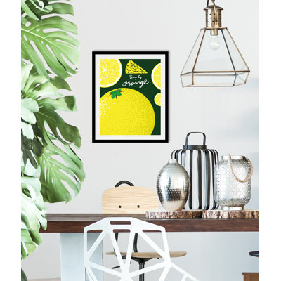Simple Orange - Single Picture Frame Print