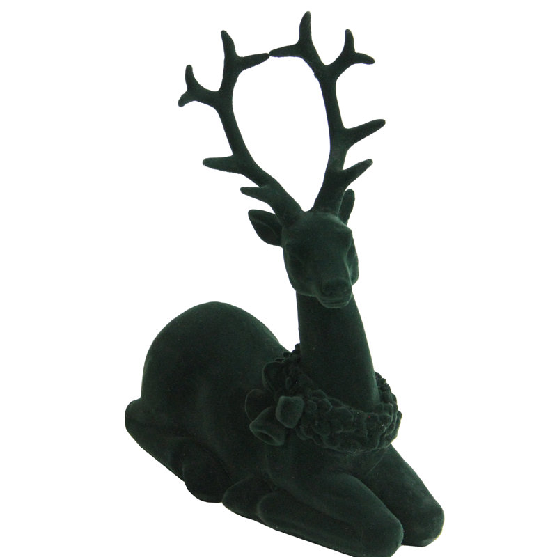 Figurine de Noël renne vert 10 "