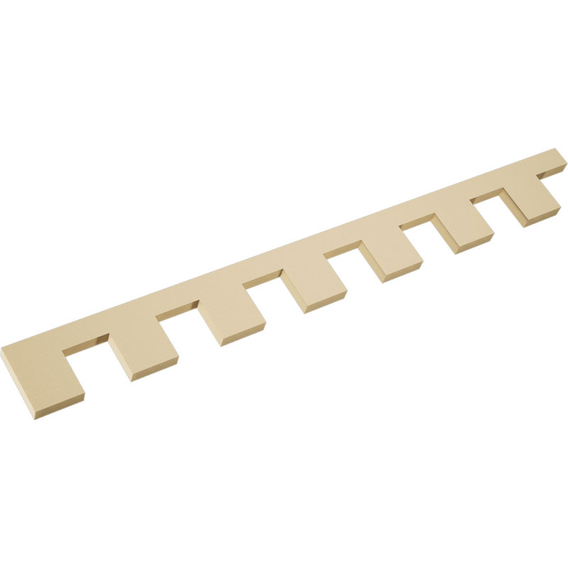 H 5 po x P 1 1/2 po x L 46 5/8 po avec bordure en uréthane fayette Signature, brun clair apprêté, H 5 po