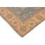 Tapis bleu / beige / rouge à motif oriental en laine noué à la main 8 pi 11 po x 11 pi 10 po Baccio