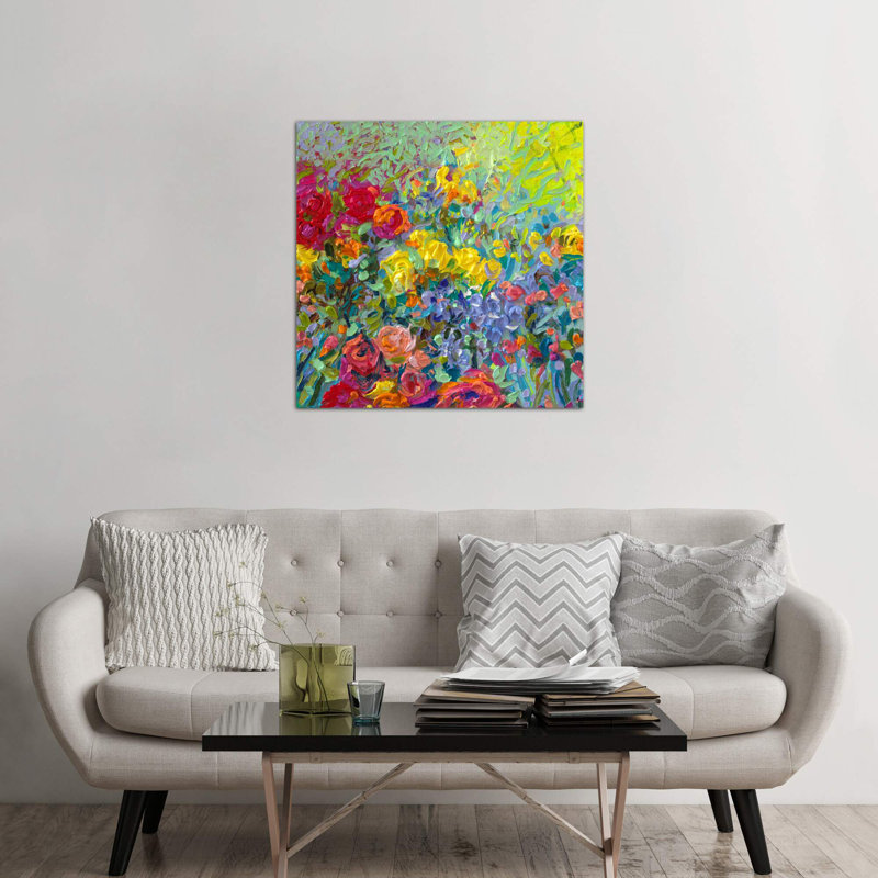 Clay Flowers by Iris Scott - Wrapped Canvas Print, 66.04 cm H x 66.04 cm W x 3.175 cm D
