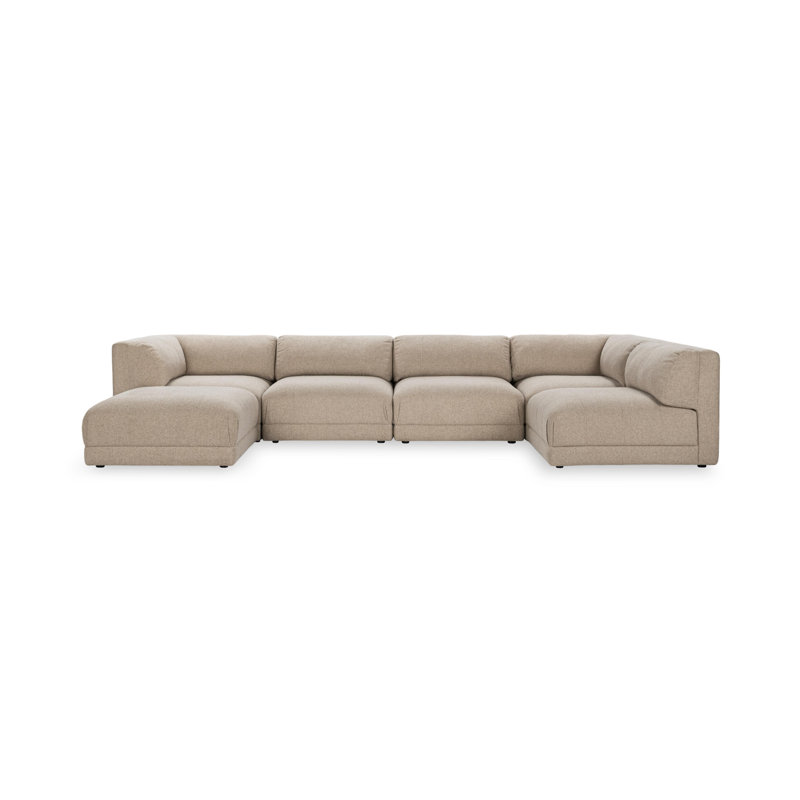 Adalynne 6pc Performance Fabric Modular Sectional