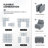 U shaped Sleeper Sectional Modular Sectional Sofa with Chaise-72249828