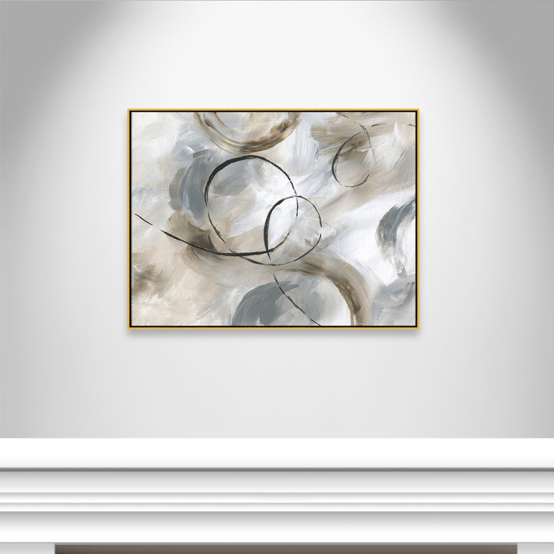 Allegro Print par Nan, Or, H 37,5 po x l 49,5 po x P 2 po