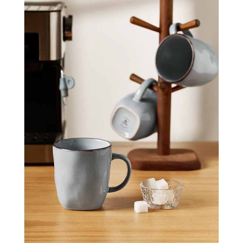Leny 13 oz. Stoneware Coffee Mug, Gray
