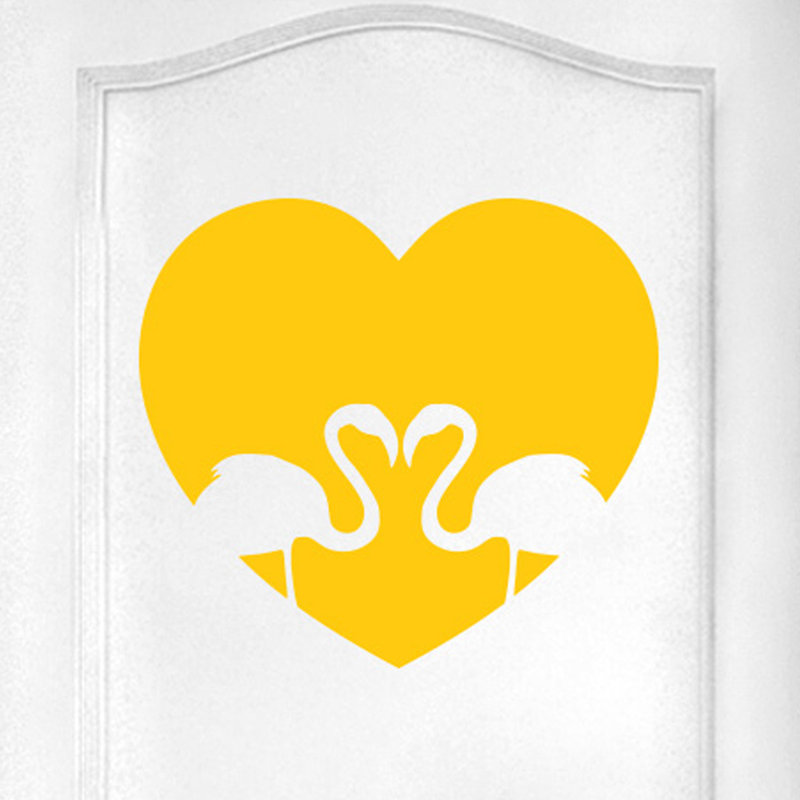 Animals Wall Decal, Dark Yellow