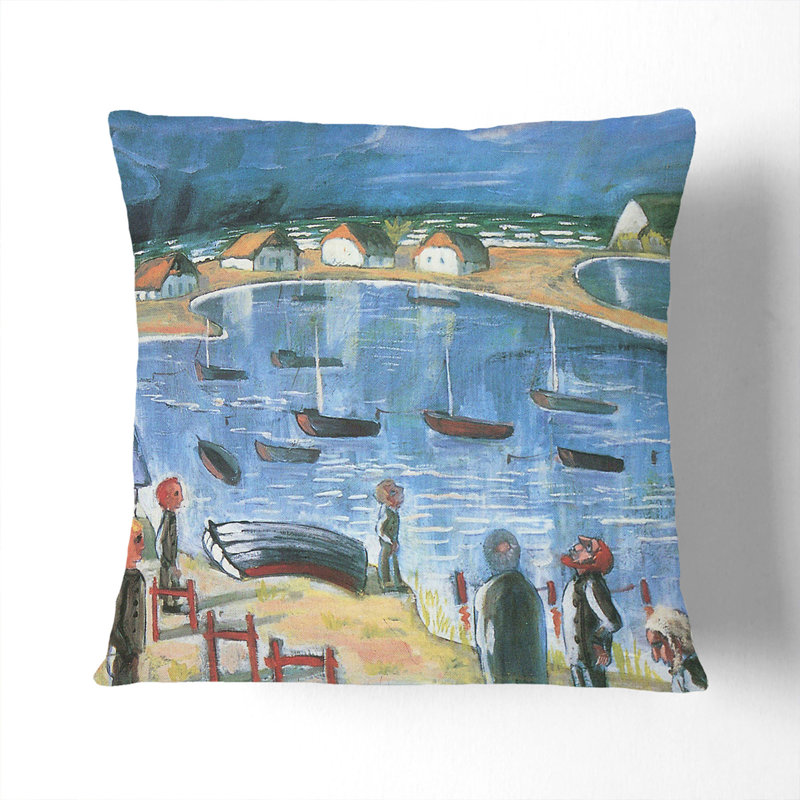 Harbour Square Throw Cushion, 55cm H x 55cm W x 20cm D, Stone