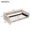 Lit de repos simple simple TG et poche de rangement latérale, beige-482887593
