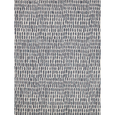 Ink Blot Wool Area Rug in Black/Gray