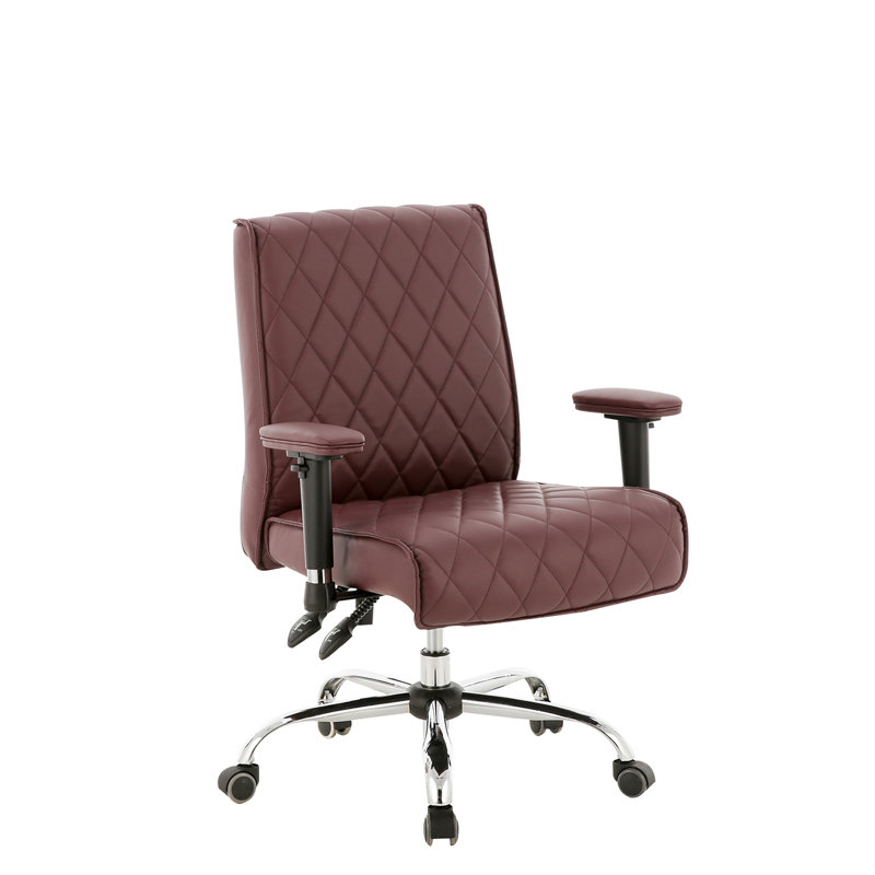 Fauteuil de conférence ergonomique en similicuir, Bourgogne