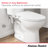 Aquawash Essentials Non-electric Spalet Bidet Seat With Manual Operation