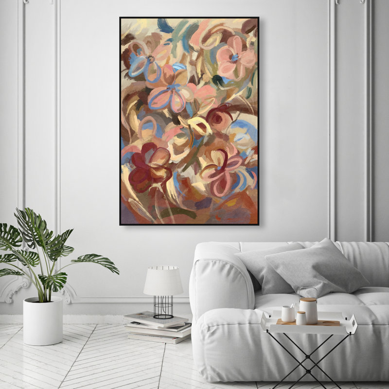Moving Eden Print by Oliver Gal, 31"H x 21"W, Black Floater Frame