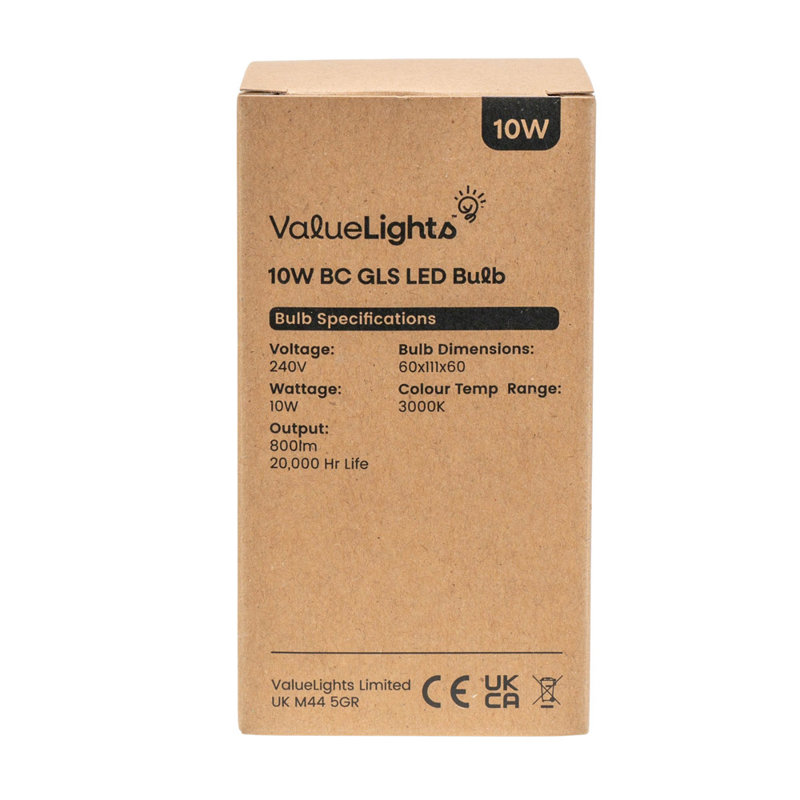 10W LED Light Bulb, Warm White