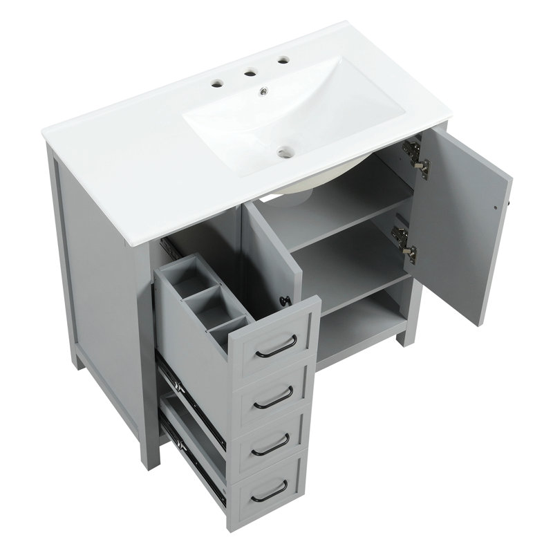 Freestanding Standard With Ceramic Top