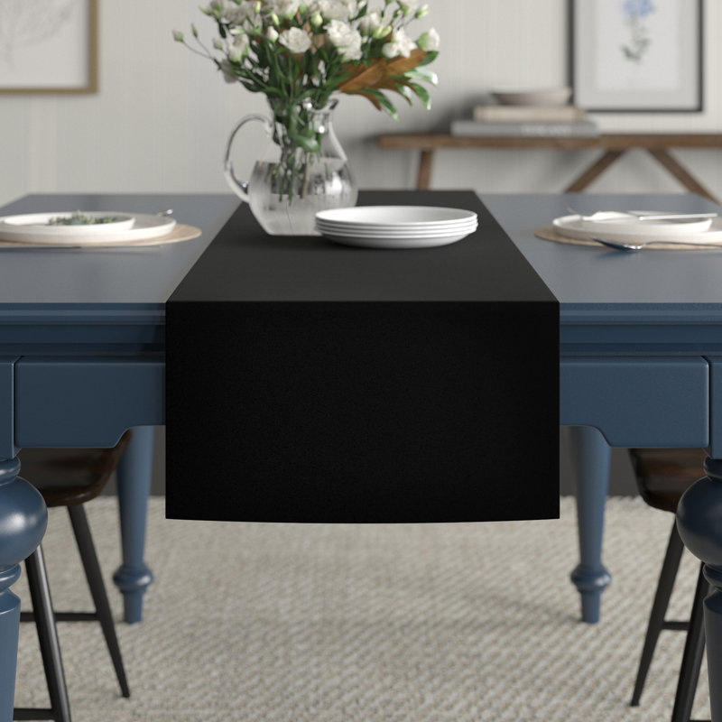 Chemin de table Westrick, 90 po x 16 po, Kral, Noir