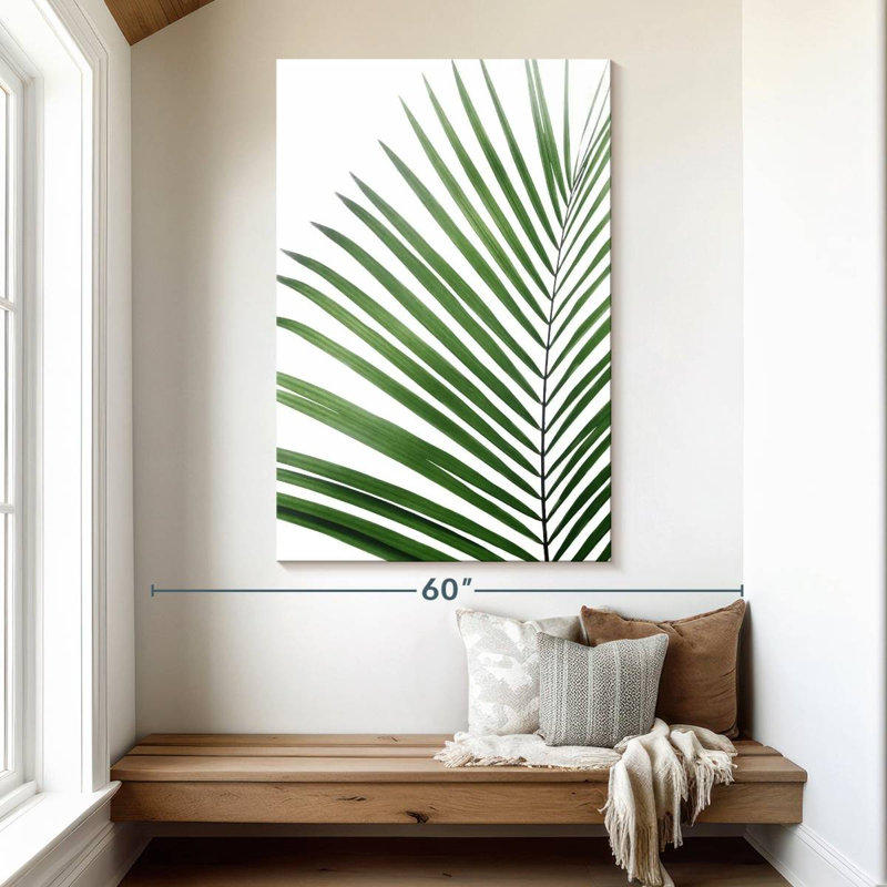 Harnek Green Palm Leaf, 51" H x 34" W