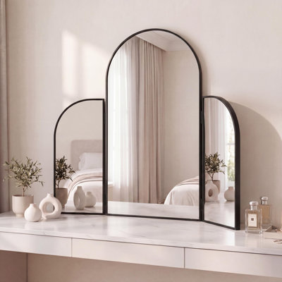 Miroir de salle de bain Arjen 3 voies l 28 po x H 28 po