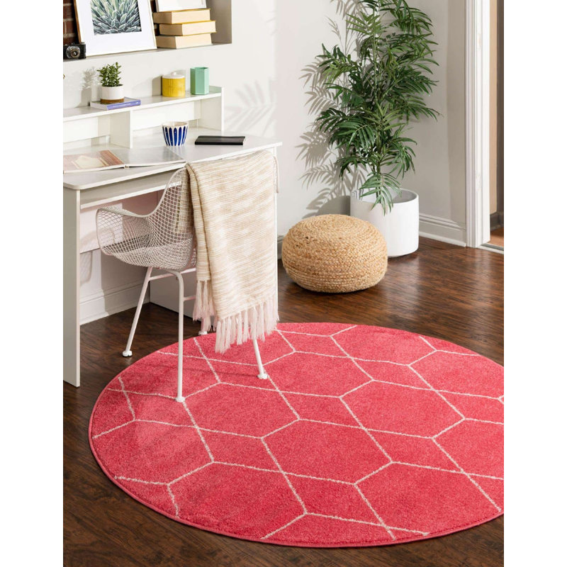 Tellaro Abstract Indoor Rug, Round 4'