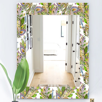Miroir d’ambiance de feuillage tropical